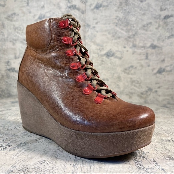 Antelope 808 Leather and Suede Platform Bootie - Picture 2 of 13